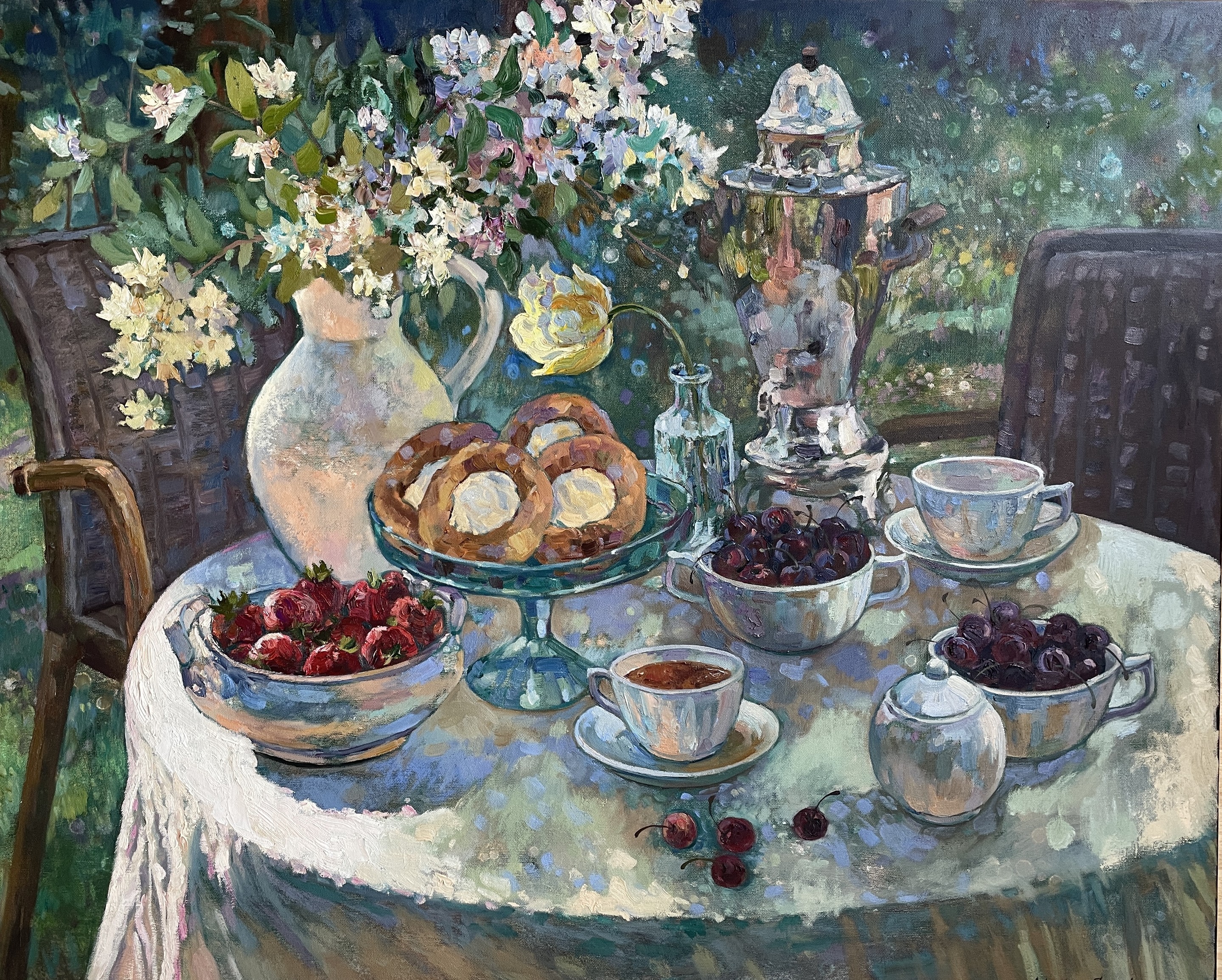 Nadezda Stupina, Breakfast at the dacha Nadezda Stupina, Breakfast at the dacha