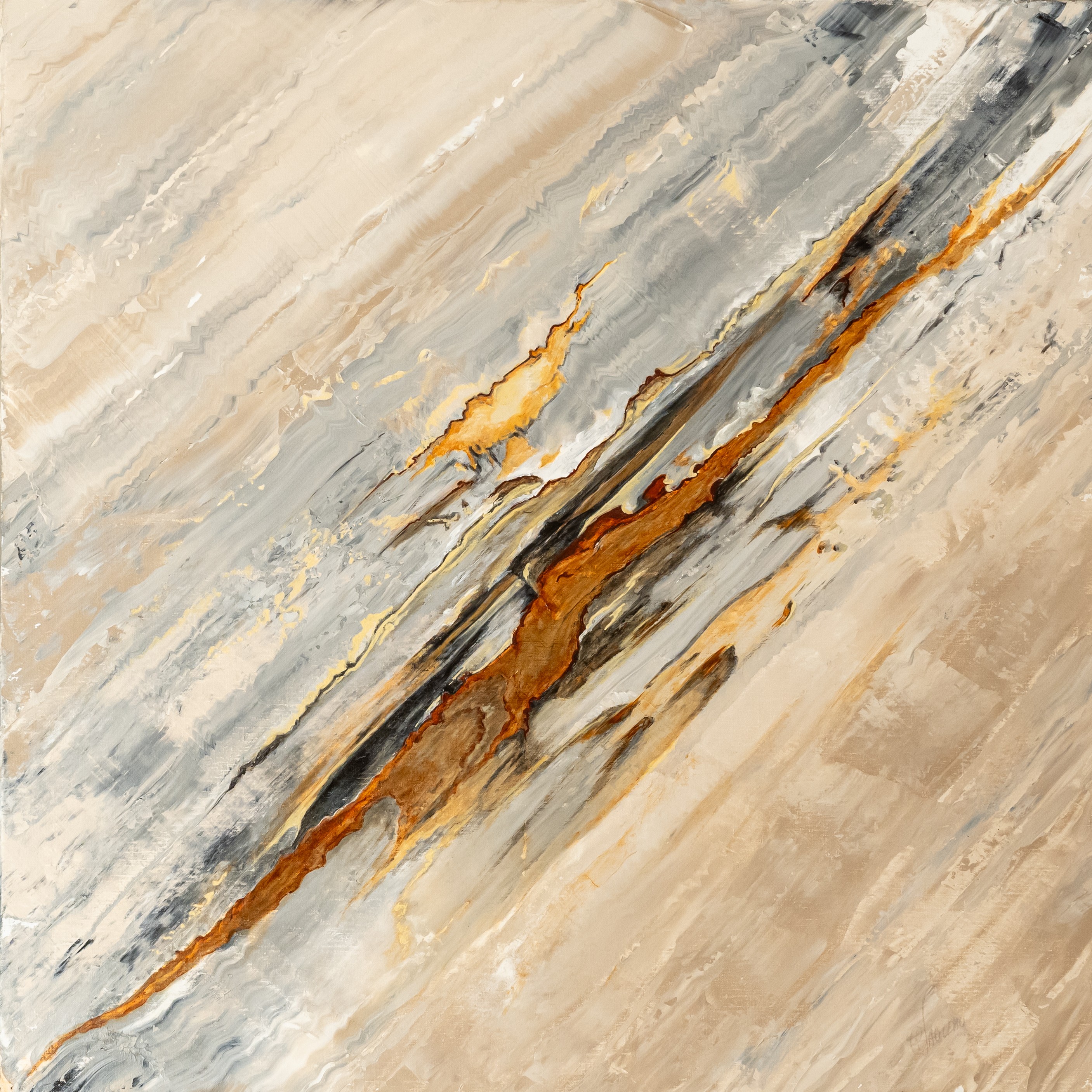 Thierry Nauleau, Strate Minérale - Paysage abstrait Thierry Nauleau, Strate Minérale - Paysage abstrait
