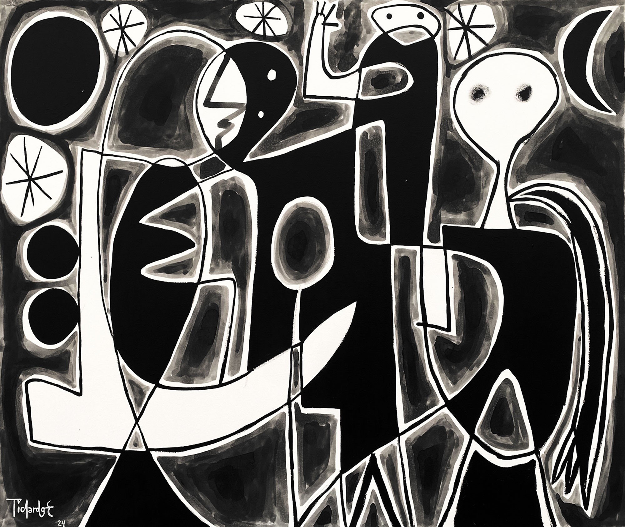 Enrique Pichardo, Composición blanco y negro Enrique Pichardo, Composición blanco y negro
