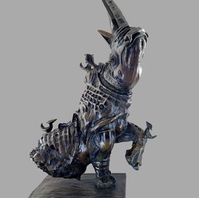 Escultura, Rhinocéros mécanique, Hadrien David