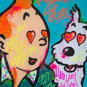 Gemälde, Real Friends ft. Tintin and Snowy, Carlos Pun Art