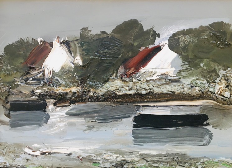 ▷ Bretagne by Georges Laporte, 1982 | Oil Painting for Sale