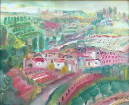 Painting, Paysage toscan, Blasco Mentor