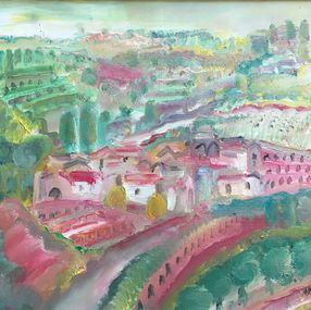 Painting, Paysage toscan, Blasco Mentor