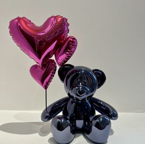 Skulpturen, Teddy Love Chrome - Noir & Rose, Nicolas Krauss