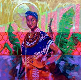 Painting, Adanna (Cultural Fusion), Godfrey Chukwuebuka