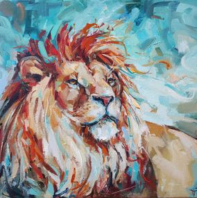 Painting, Lion, Julia Ruf