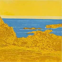Gemälde, Ouessant - Paysage insulaire - série île de Bretagne, Laurent Chabot