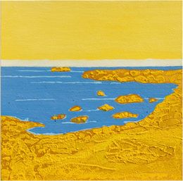 Peinture, Ouessant - Paysage insulaire - série île de Bretagne, Laurent Chabot