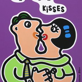 Dessin, We love kisses, Moustache Bleue