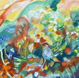 Painting, Magic Bird, Karin Mikulášová