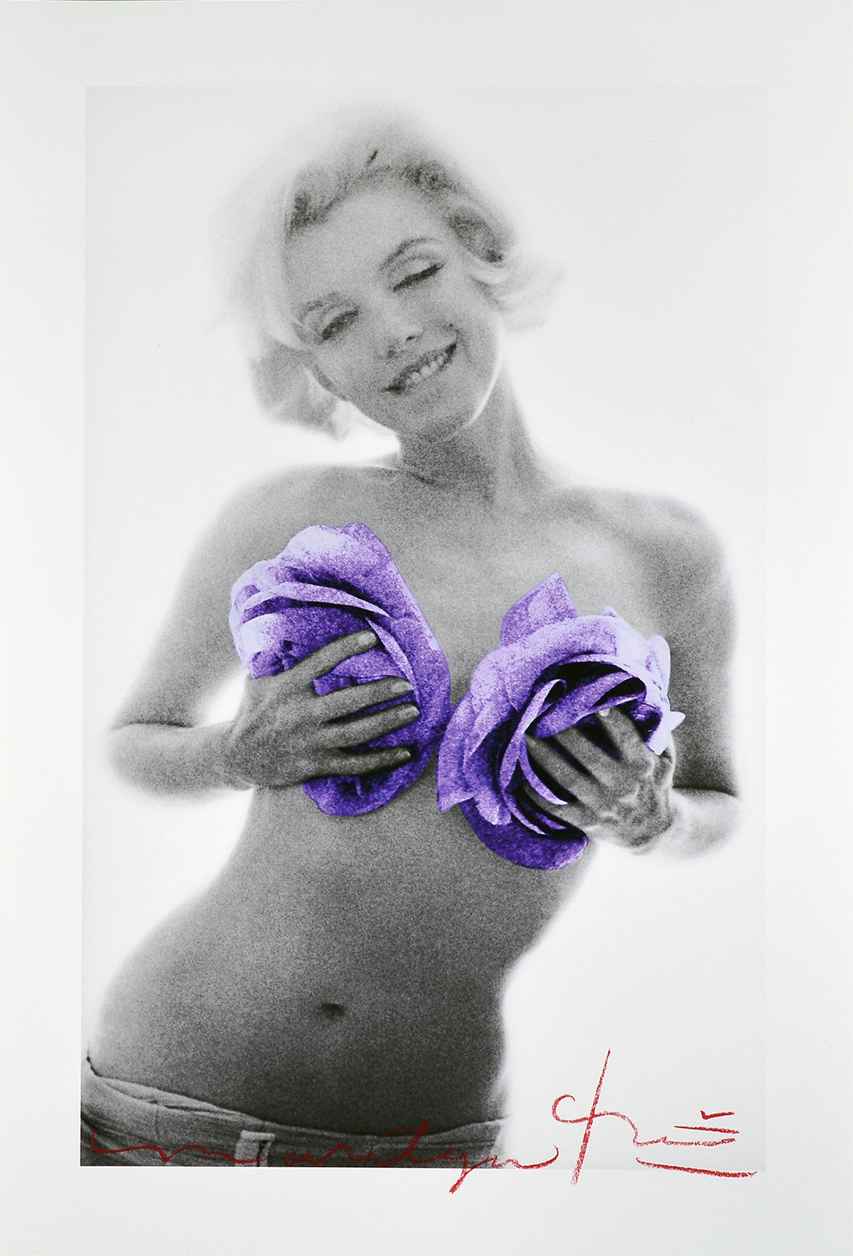 Bert Stern, The last sitting - Marilyn purple wink roses Bert Stern, The last sitting - Marilyn purple wink roses