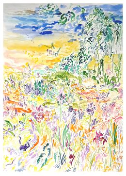 Fine Art Drawings, La vallée des Iris, Claire Duplouy