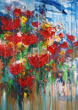 Gemälde, Red Poppies M 2, Peter Nottrott