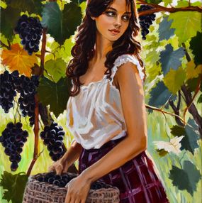 Gemälde, The grape picker II, Serghei Ghetiu