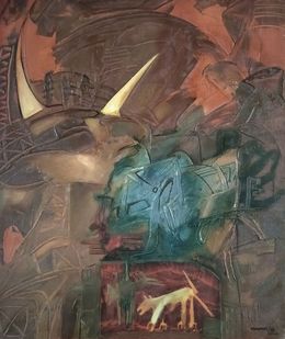 Painting, Máscaras y símbolos, Pedro Niaupari