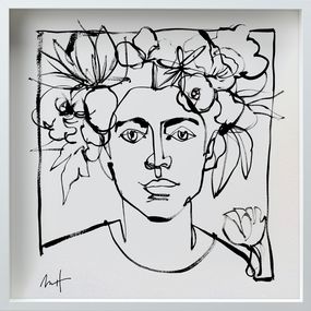 Painting, Untitled Portrait Drawing No. 5 (Framed), Mario Henrique