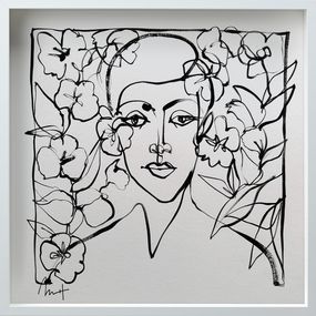 Painting, Untitled Portrait Drawing No. 8 (Framed), Mario Henrique