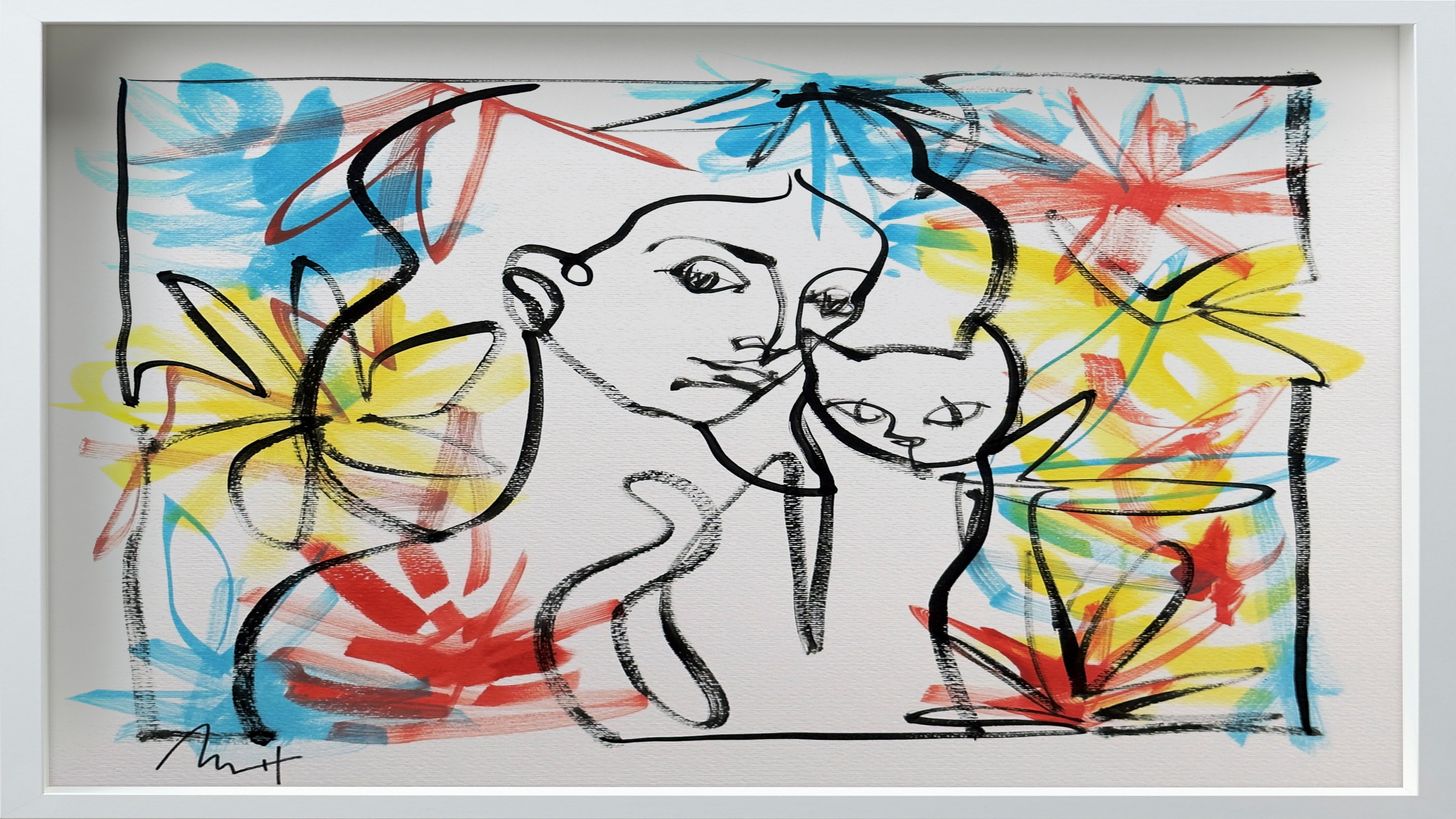 Mario Henrique, Untitled Portrait Drawing No. 10 (Framed) Mario Henrique, Untitled Portrait Drawing No. 10 (Framed)
