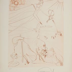 Print, L'Alchimie (Sépia), Salvador Dali