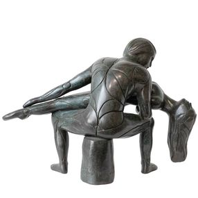 Sculpture, Mourir pour vivre - série sculpture bronze corps humain, Monique Gervais