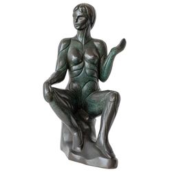 Sculpture, Printemps - Série sculpture bronze corps humain, Monique Gervais