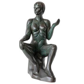 Escultura, Printemps - Série sculpture bronze corps humain, Monique Gervais