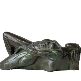 Escultura, Première sève - Série sculpture bronze corps humain, Monique Gervais