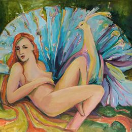 Painting, Nymph of Eden, Julia Ruf