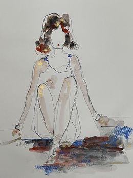 Gemälde, Blue Rug, Isabelle Hirtzig