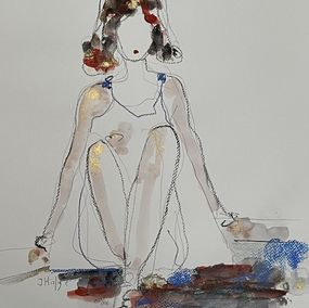 Peinture, Blue Rug, Isabelle Hirtzig