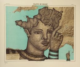 Print, La France relief, Clara Castagné