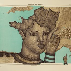Print, La France relief, Clara Castagné
