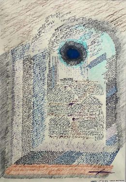 Peinture, Blue Eye, Fadi Balhawan