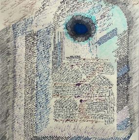 Gemälde, Blue Eye, Fadi Balhawan