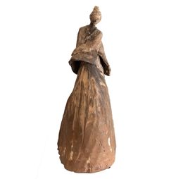Skulpturen, L'attente - Sculpture portrait de femme, Cécile Robert-Sermage