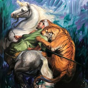 Pintura, La Chasse Au Tigre, Thierry Bruet