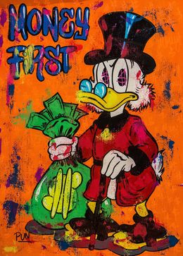 Gemälde, Money First ft. Scrooge Mc Duck, Carlos Pun Art