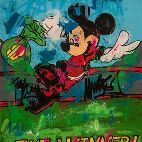 Gemälde, Bayern Munich Mickey Mouse Football Team - The Winner Series, Carlos Pun Art