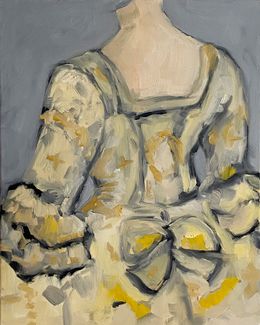 Painting, Robe à la française, Magalie Pouillard
