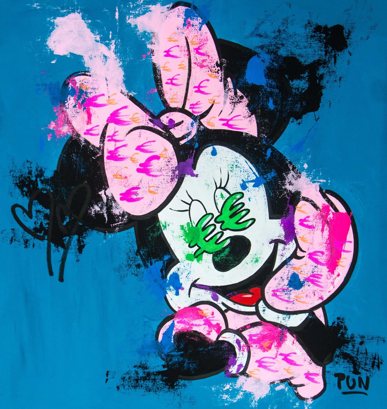 Carlos Pun Art, Minerva Euro Eyes over Blue Carlos Pun Art, Minerva Euro Eyes over Blue