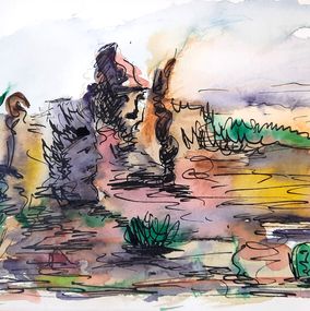 Pintura, Visions of Sedona. The Bell Rock faces, Vladimir Kolosov