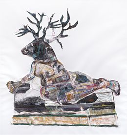Painting, Deer-woman I., Funda Studio