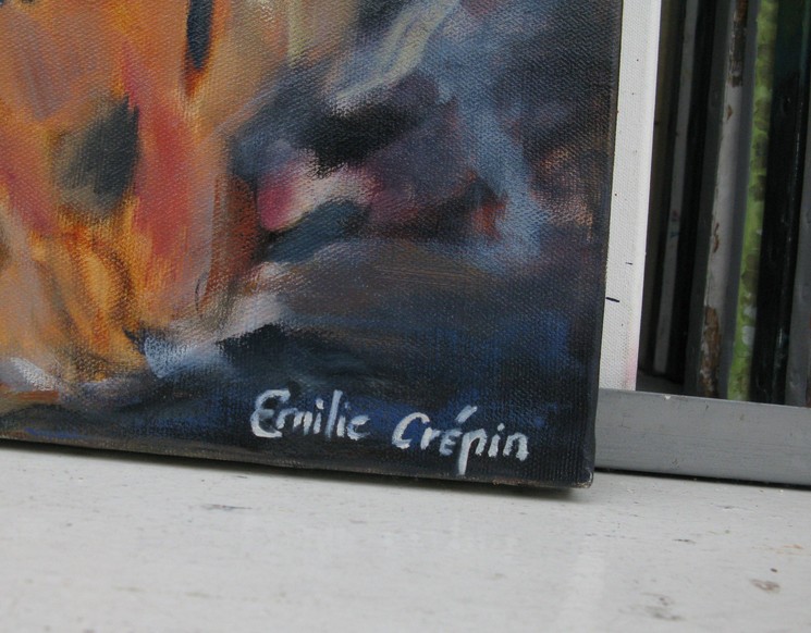 Emilie Crépin, Leo, Pintura sobre lienzo
