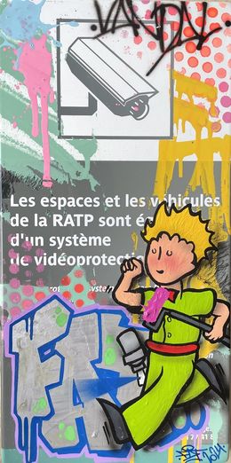 Peinture, Plaque de métro Le petit prince, Fat