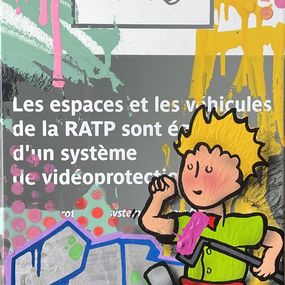 Peinture, Plaque de métro Le petit prince, Fat