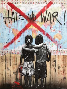 Gemälde, Hate and War, Jef Aérosol