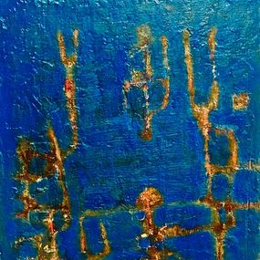 Peinture, 1958 Le grand Bleu Blue (1), Abdallah Benanteur