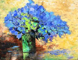 Painting, Blue still life 5624, Pol Ledent