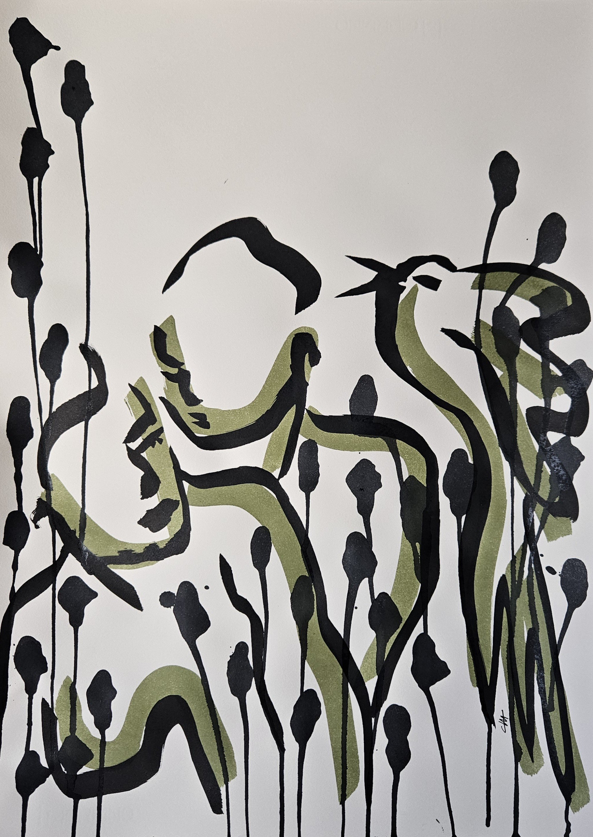 Claire Bonnet-Masimbert, Les roseaux verts 3 Claire Bonnet-Masimbert, Les roseaux verts 3